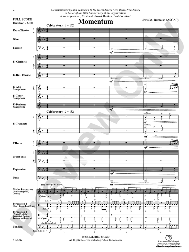 Momentum - Concert Band Conductor Score & Parts (Digital Download)