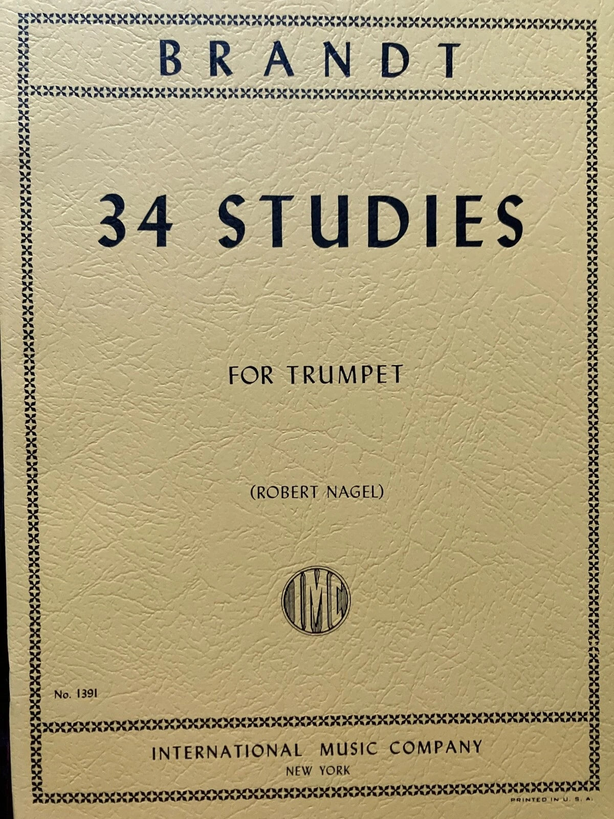 34 Studies (On Orchestral Motives) - Trumpet - Vassily Brandt IMC1391