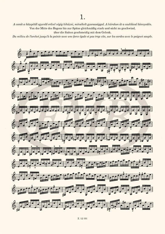 Hubay - 6 Etudes Op63 - Violin Solo EMB Z12191