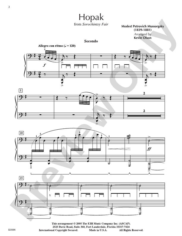 Hopak - Piano (Digital Download)