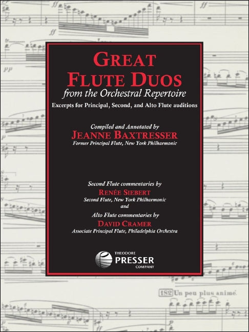 Great Flute Duos from the Orchestral Repertoire - Baxtresser