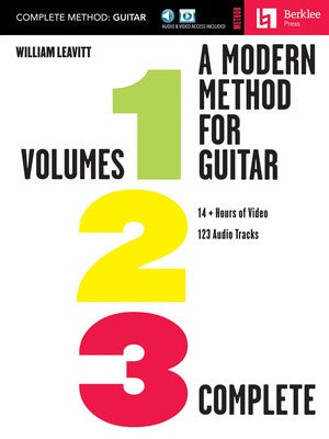 A Modern Method for Guitar - Volumes 1,2 & 3 Complete - Online Media - William Leavitt - Berklee Press