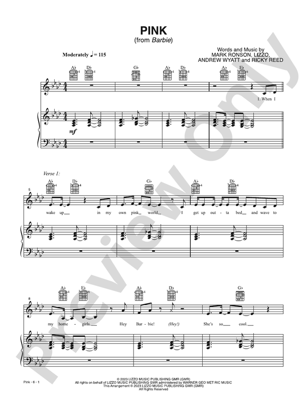 Pink (from Barbie) - PVG (Digital Download)