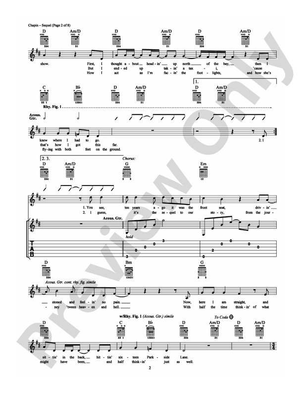 Sequel - Guitar TAB (Digital Download)