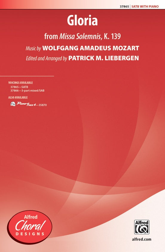 Gloria (from Missa Solemnis, K. 139) – SATB Choral Octavo (Digital Download)