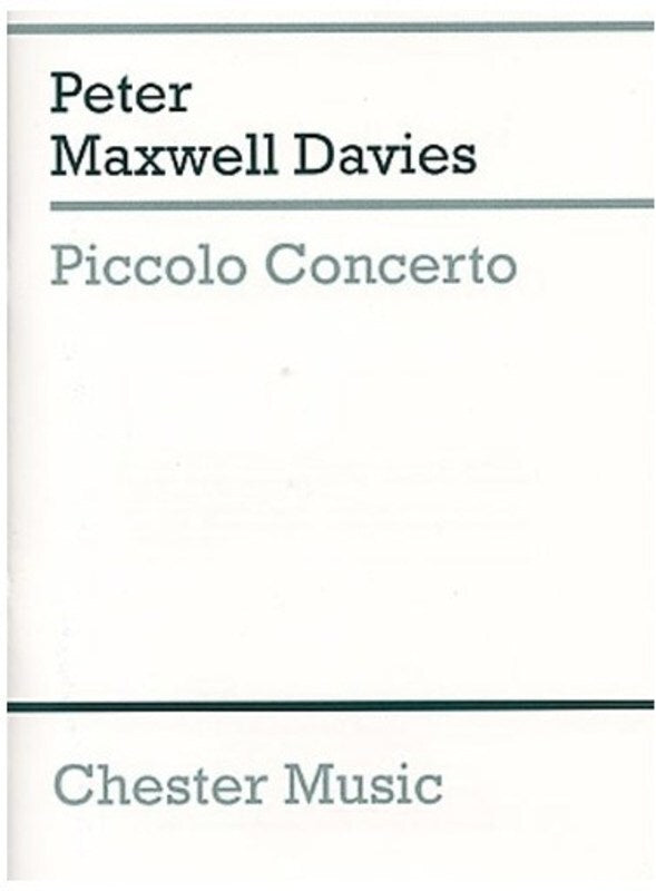 Piccolo Concerto - Maxwell Davies - Chester CH61498