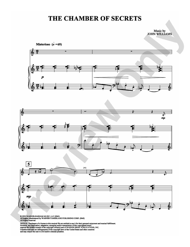 The Chamber of Secrets (from Harry Potter) - DSM-PS-0003648 - Piano (Digital Download)