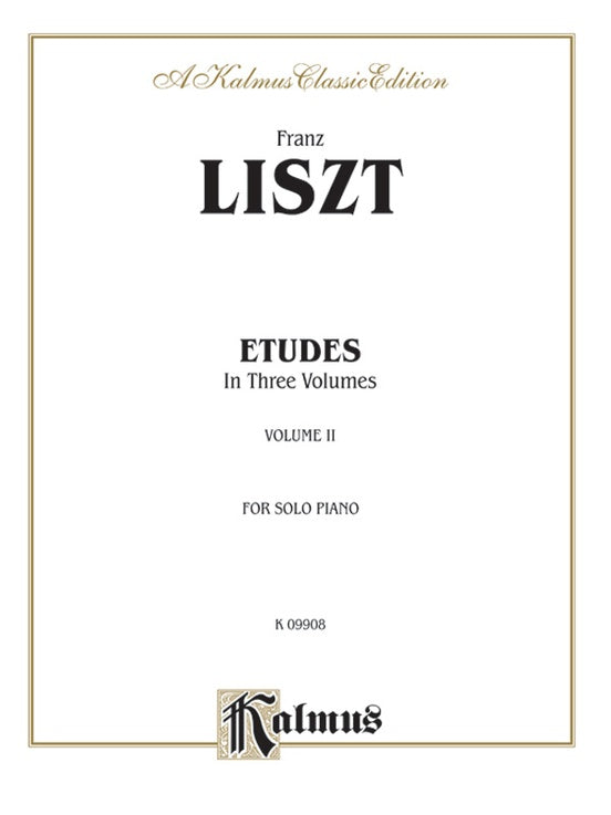 Liszt - Etudes (Volume II) - Piano Solo (Digital Download)