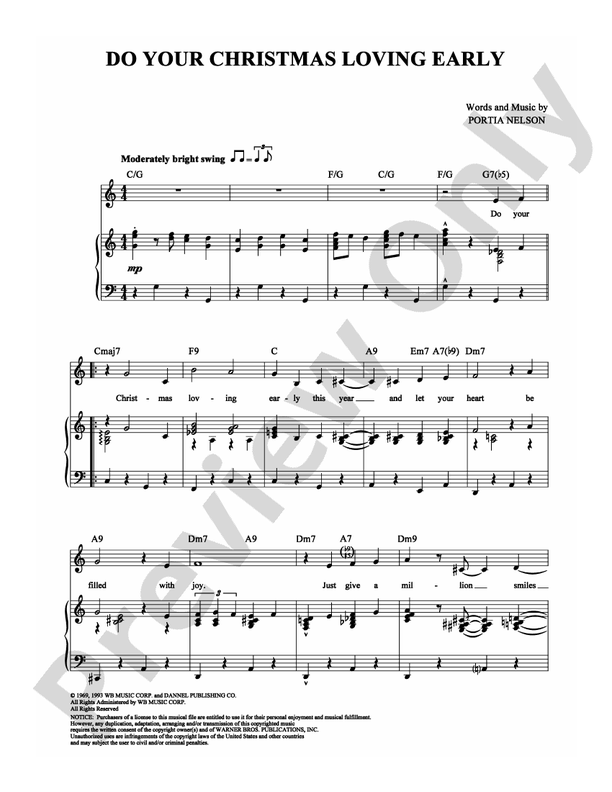 Do Your Christmas Loving Early - Portia Nelson - PVG (Digital Download)