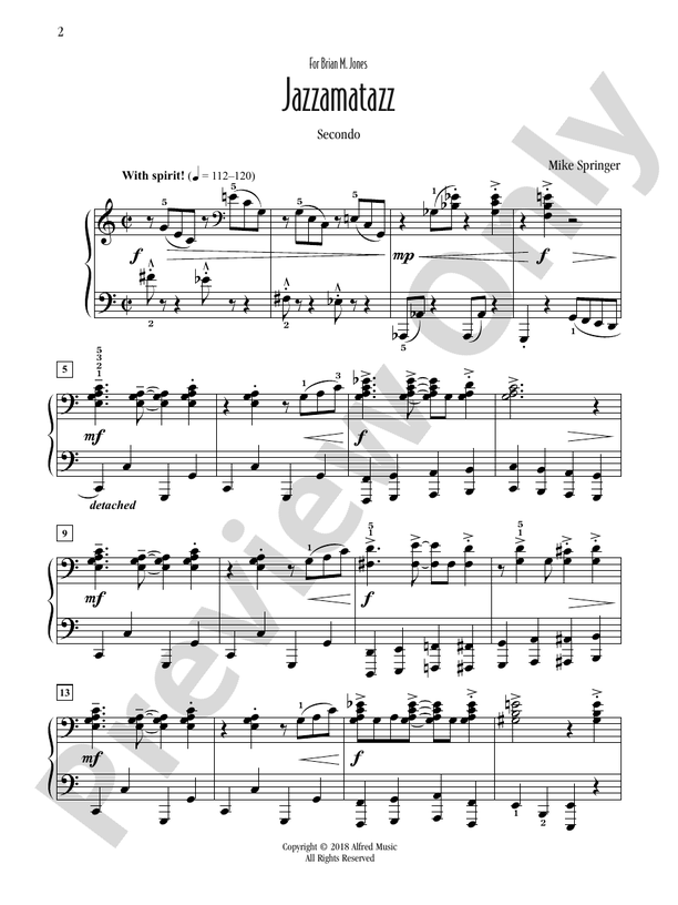 Jazzamatazz - Piano (Digital Download)