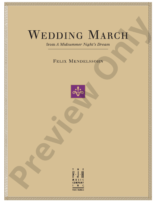 Wedding March (from A Midsummer Night's Dream) - Piano (Digital Download)