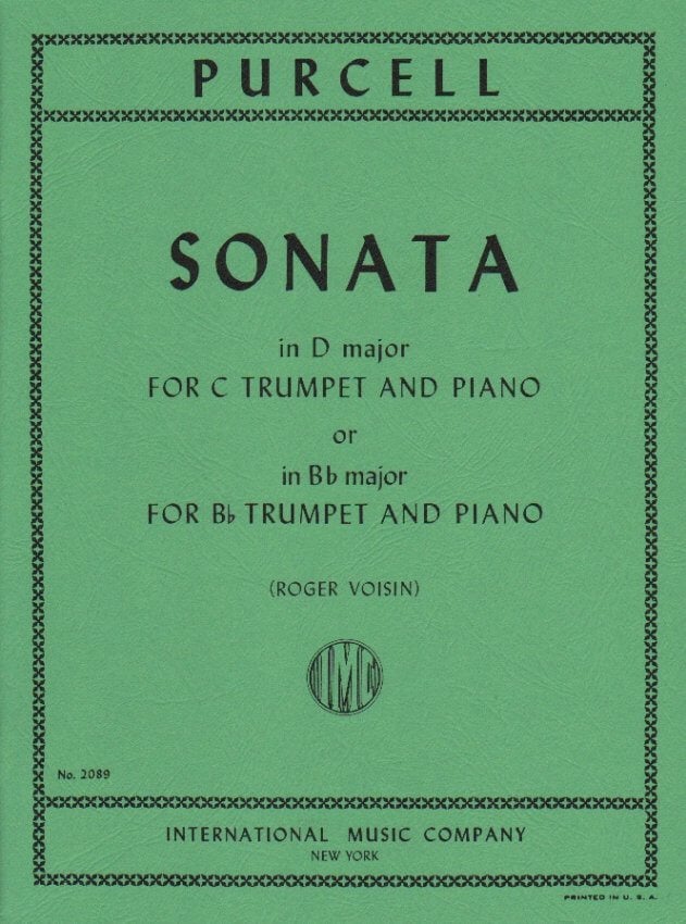 Purcell - Sonata in Dmaj & Bbmaj - C Trumpet or Bb Trumpet/Piano IMC2089