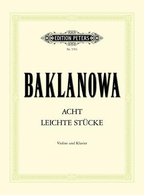 8 Easy Pieces - Violin/Piano Accompaniment - Natalja Baklanowa - Peters EP5703