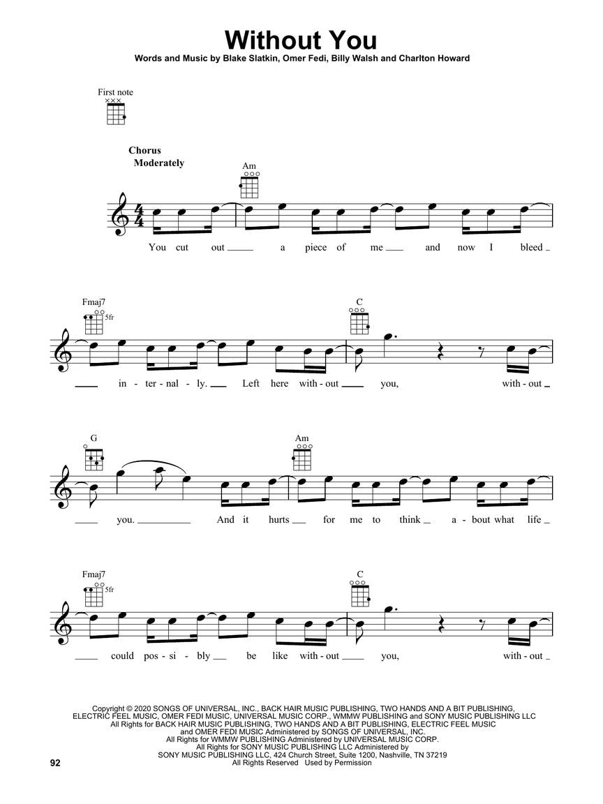 Ukulele Top Hits Of 2021 - Hal Leonard 380183