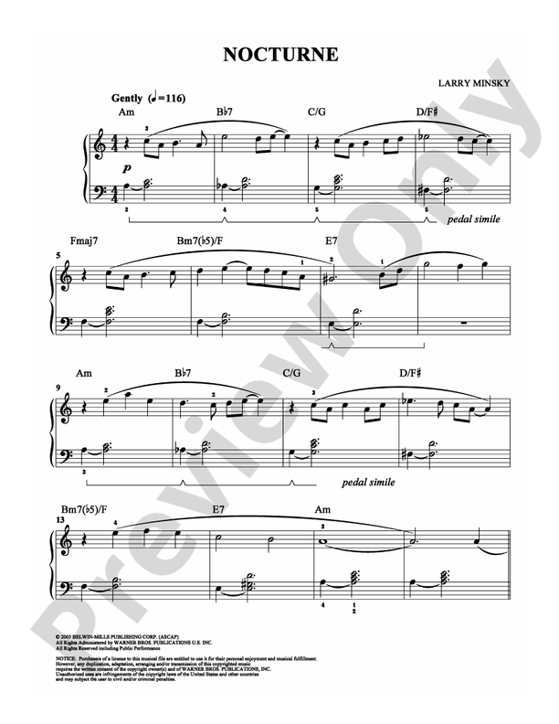 Nocturne - DSM-PS-0003736 - Easy Piano (Digital Download)