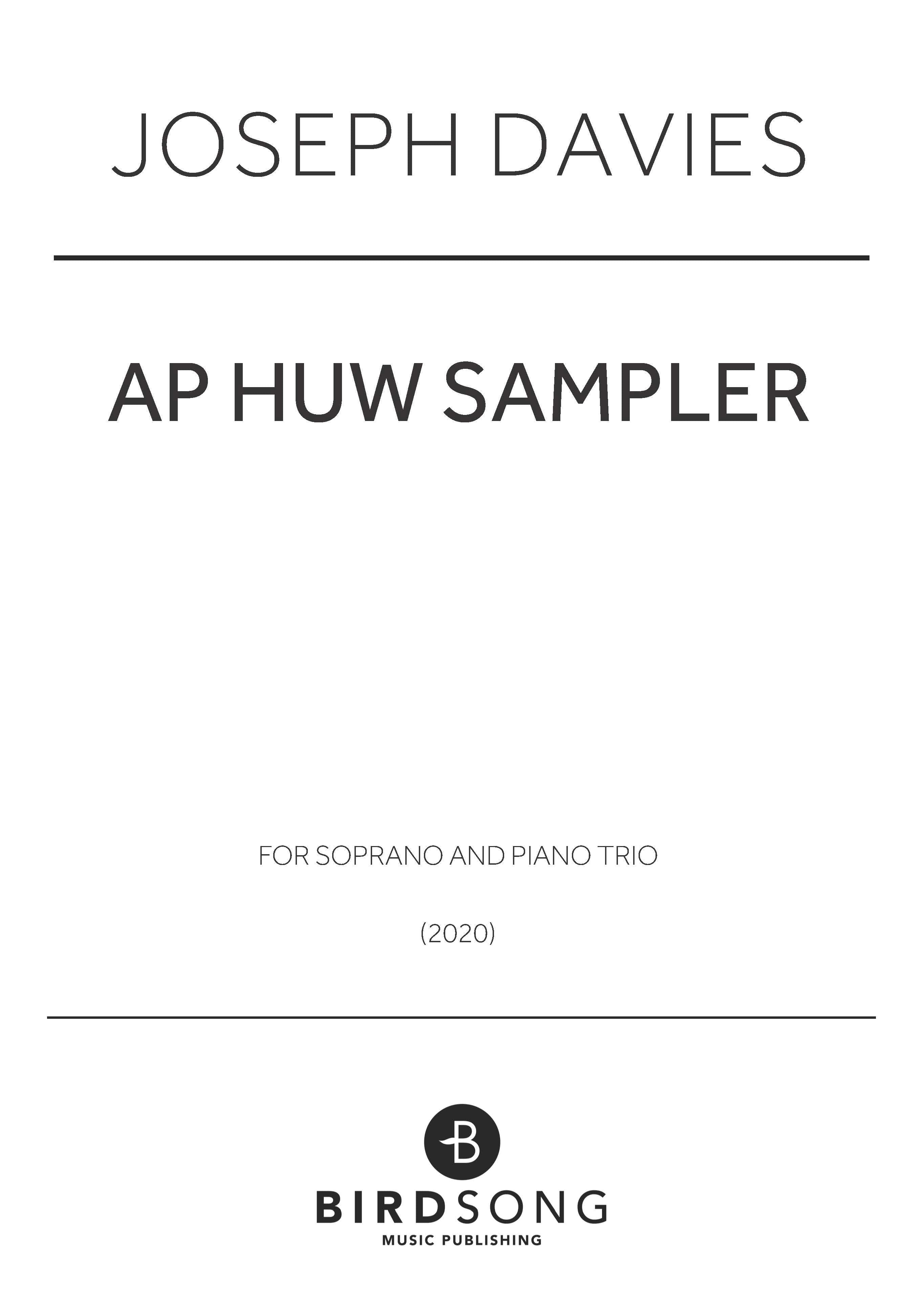 ap Huw Sampler - Voice/Chamber Ensemble (Digital Download)
