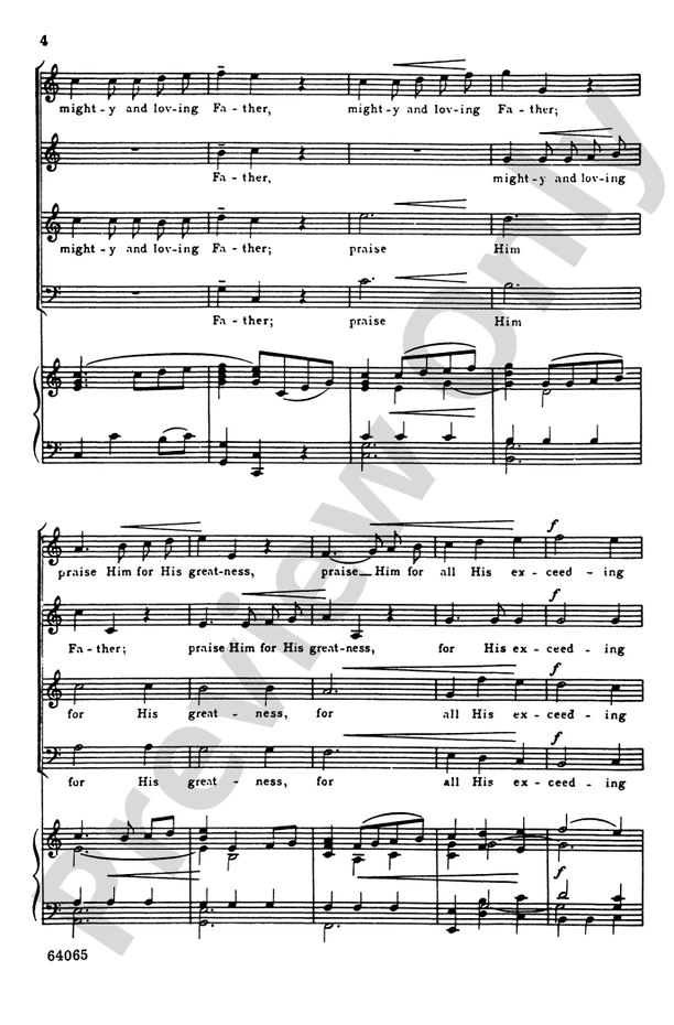Great and Glorious – SATB Choral Octavo (Digital Download)