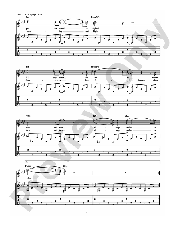 2 + 2 = 5 - Guitar TAB (Digital Download)