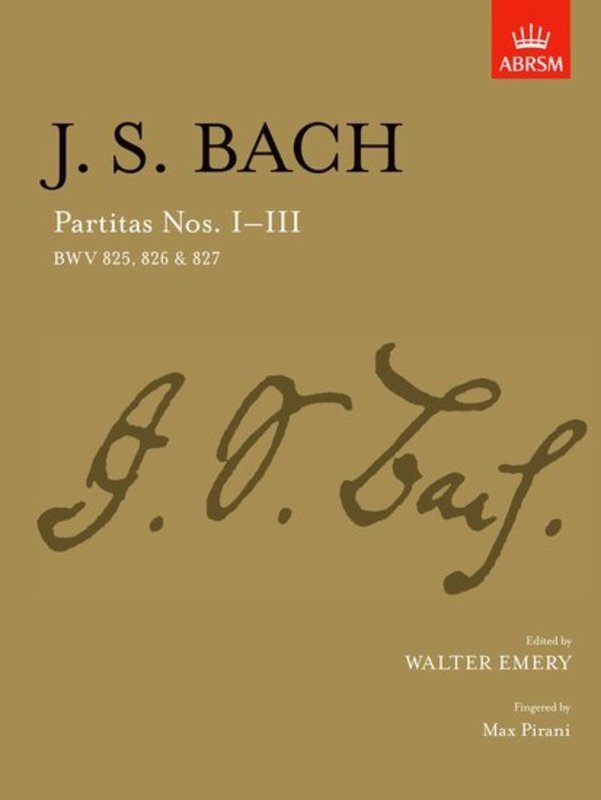 Bach Partitas I-III BWV 825-827 Piano