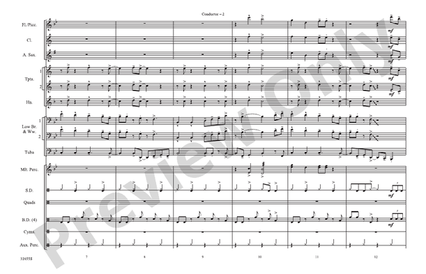 Wake Me Up Before You Go-Go – Marching Band Conductor Score & Parts (Digital Download)
