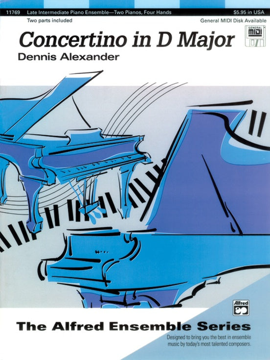 Concertino in D Major - 2 Pianos, 4 Hands (Digital Download)