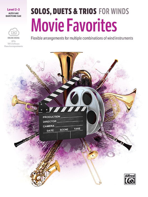 Solos Duets & Trios for Winds: Movie Favourites Asax/Bsax - Various Alfred 47830