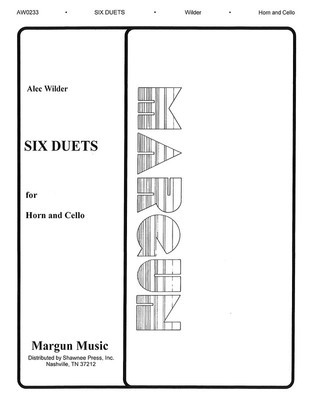 6 Duets for Horn and Cello - Alec Wilder - French Horn Sheet Music|Cello Margun Music Duo