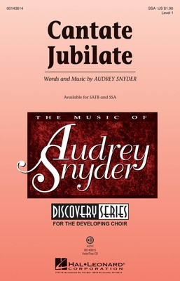 Cantate Jubilate - Discovery Level 1 - Audrey Snyder - SSA Hal Leonard Octavo