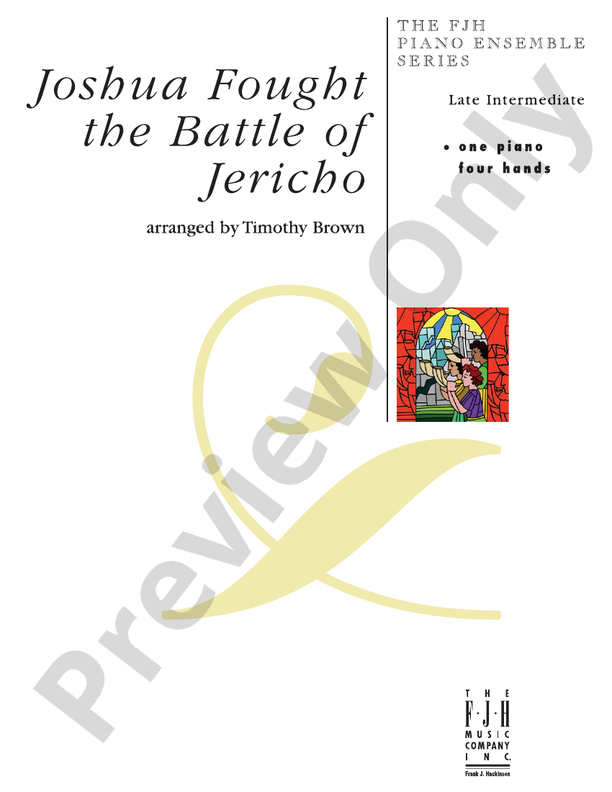 Joshua Fought The Battle of Jericho - Piano (Digital Download)