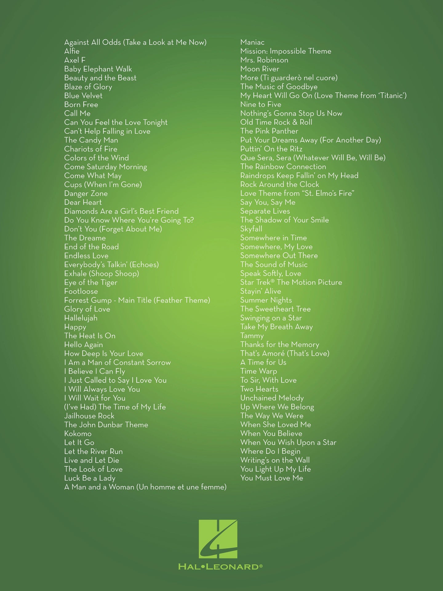 101 Movie Hits - Trumpet Solo - Hal Leonard 158091