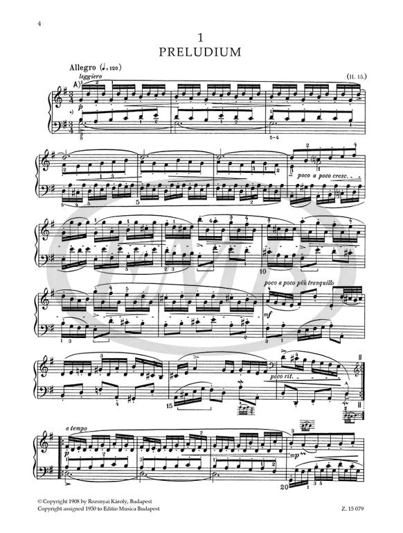 Bach - The Well-Tempered Clavier Volume 1 - Piano Solo arranged Bartok EMB Z15079