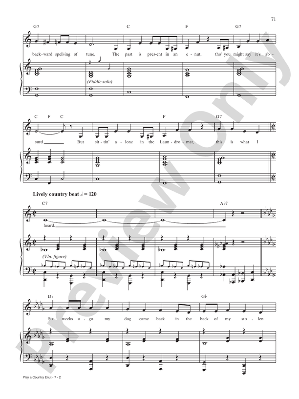 Play a Country Enut (from Sister Amnesia's Country Western Nunsense Jamboree) - PVG (Digital Download)