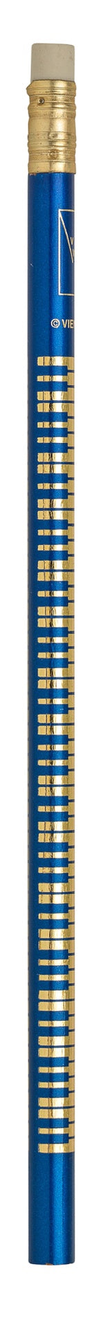 Piano Pencil Blue with Gold Keyboard