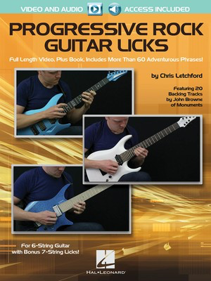 Progressive Rock Guitar Licks - Guitar Chris Letchford Hal Leonard Guitar TAB Sftcvr/Online Media