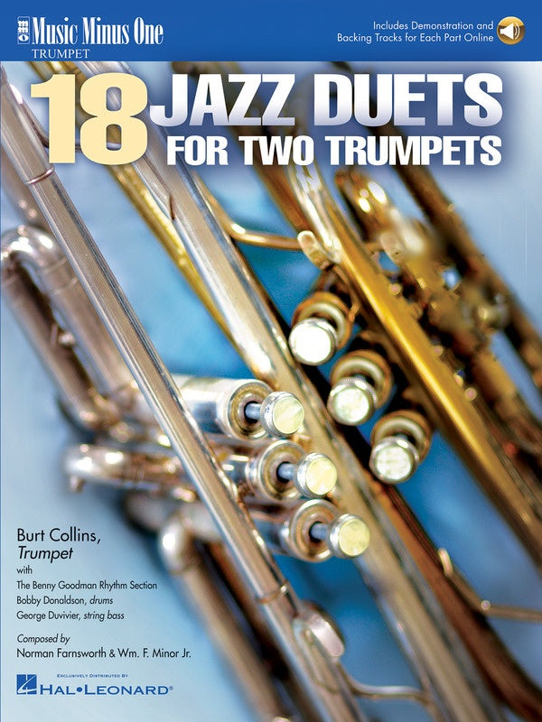 18 JAZZ DUETS FOR TWO TRUMPETS BK/OLA - Various - Music Minus One