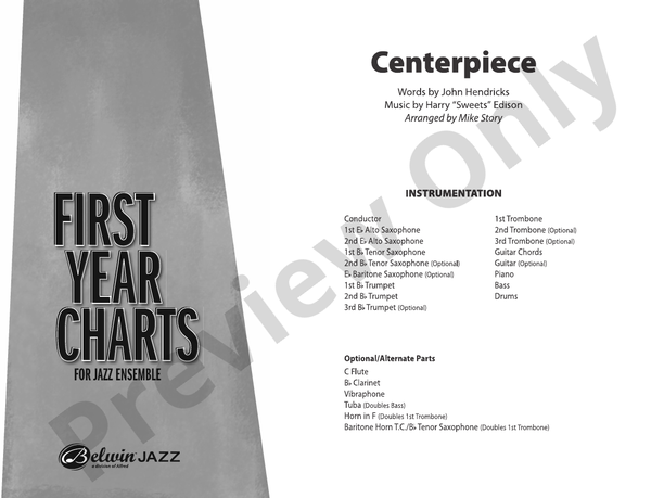 Centerpiece – Jazz Ensemble Conductor Score & Parts (Digital Download)