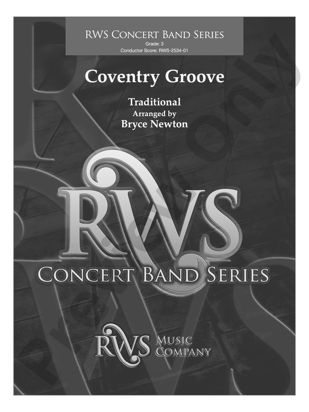 Coventry Groove - Concert Band Conductor Score & Parts(Digital Download)