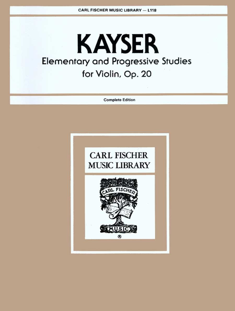 Elementary and Progressive Studies Op 20 Violin