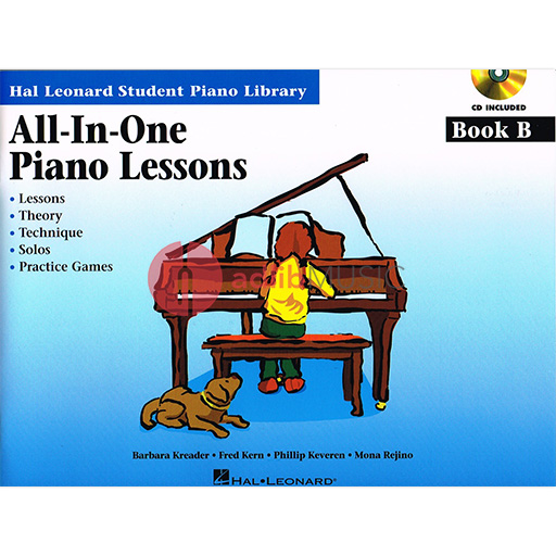 Hal Leonard Student Piano Library All-In-One Piano Lessons Book B - Piano/Audio Access Online byKreader/Kern/Rejino/Keveren Hal Leonard 298087