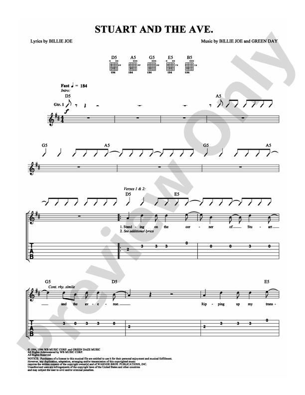 Stuart and the Ave. - Easy Guitar (Digital Download)