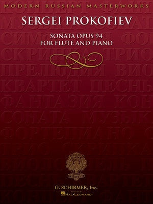 Prokofiev - Sonata Op94 - Flute/Piano Accompaniment Schirmer 50484186
