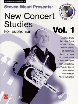 Steven Mead Presents: New Concert Studies for Euphonium - Vol. 1 Bass Clef - Baritone|Euphonium Steven Mead De Haske Publications /CD