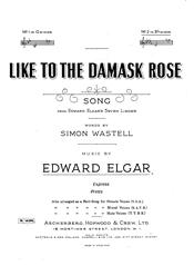 Like To The Damask Rose - Bb Major Vocal/Piano (Digital Download)