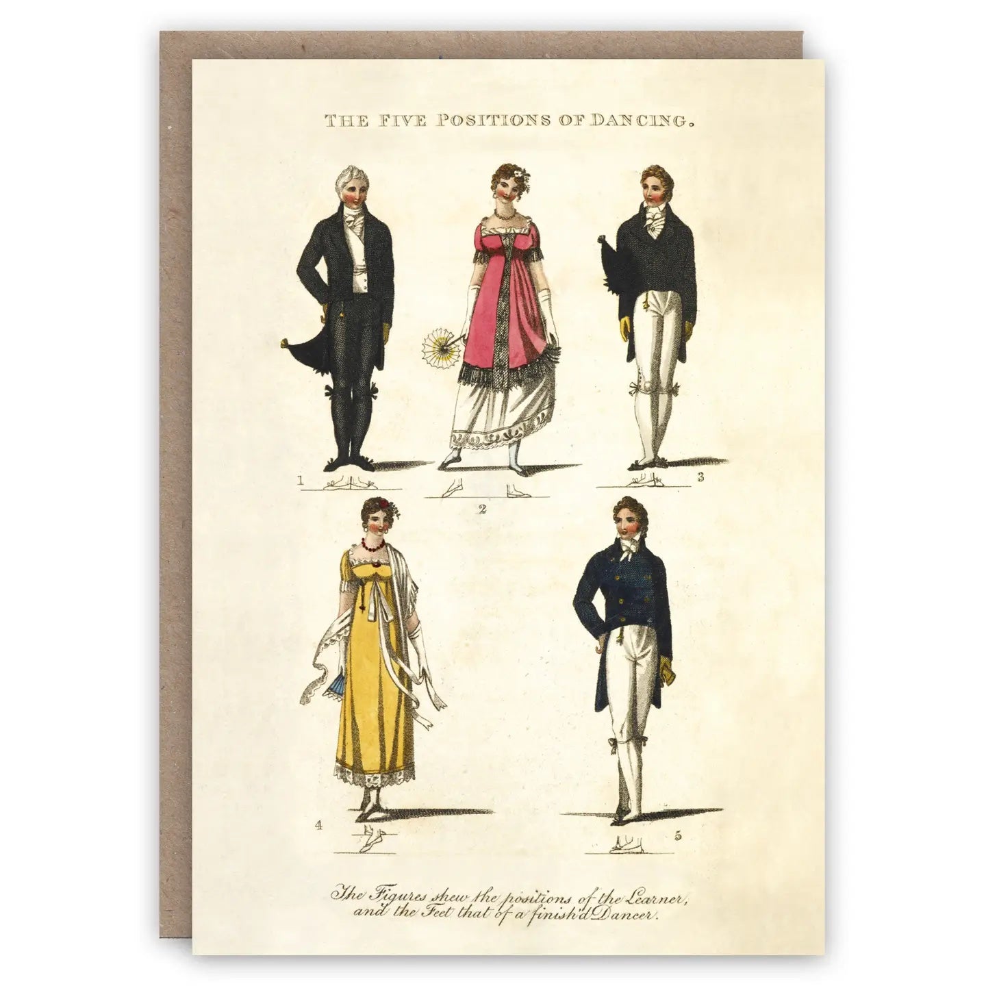 Greeting Card Positions of Dancing