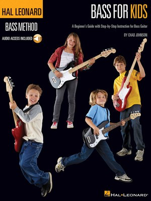 Bass for Kids - A Beginner's Guide with Step-by-Step Instruction for Bass Guitar - Bass Guitar Chad Johnson Hal Leonard Bass TAB/OLA