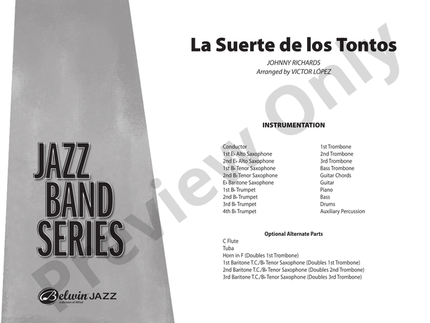 La Suerte de los Tontos – Jazz Ensemble Conductor Score & Parts (Digital Download)
