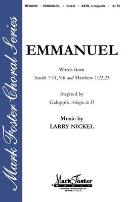 Emmanuel - SATB Shawnee Press Choral Score Octavo