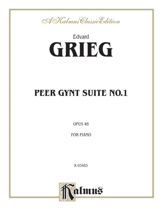 Grieg - Peer Gynt Suite No. 1 - Piano Solo (Digital Download)