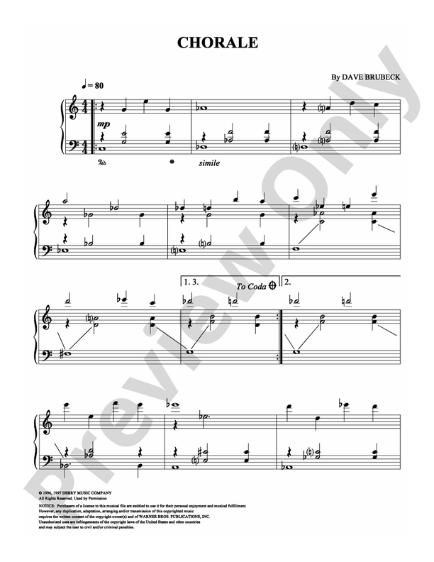 Chorale - Piano (Digital Download)
