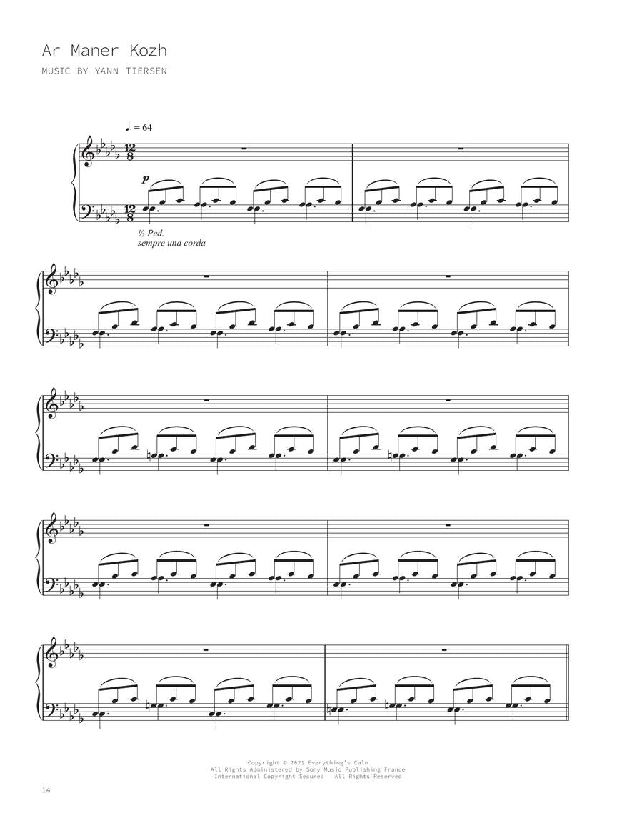 Tiersen - Kerber - Piano Solo Hal Leonard 369200